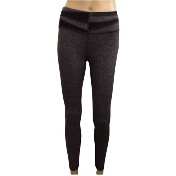 Lululemon Wunder Under full length leggings herringbone tummy control grey 2 - Picture 1 of 9